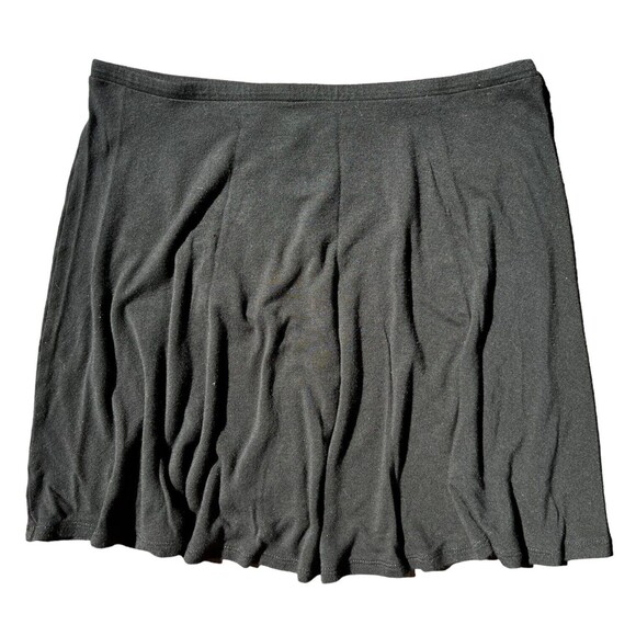 Express Small Solid Black Skater Skirt, Flared Mini Circle Skirt, Rayon Blend S - Picture 3 of 8